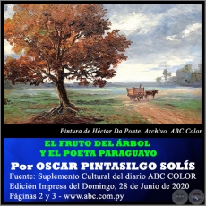 EL FRUTO DEL RBOL Y EL POETA PARAGUAYO - Por OSCAR PINTASILGO SOLS - Domingo,  28 de Junio de 2020